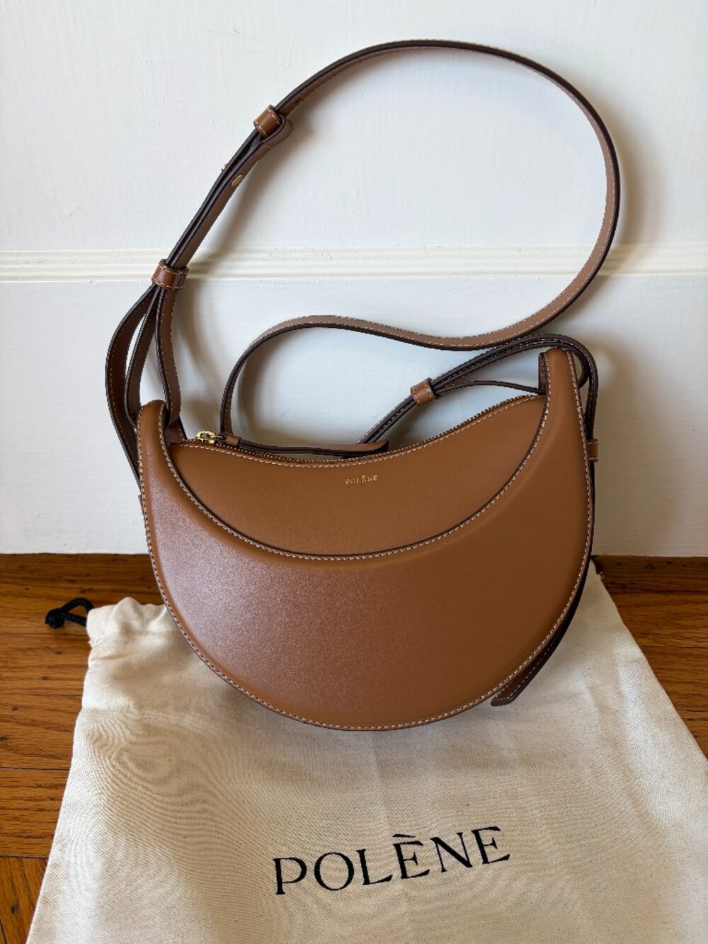 Polène Paris Numéro Dix - Camel Smooth Leather (Paris Store Purchase)